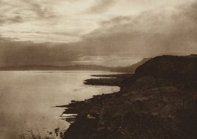 Mexico: Chapala-søen (s/h-foto) af Hugo Brehme