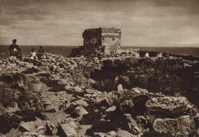 Mexico: Isla de las Mujeres, Yucatan (s/h-foto) af Hugo Brehme