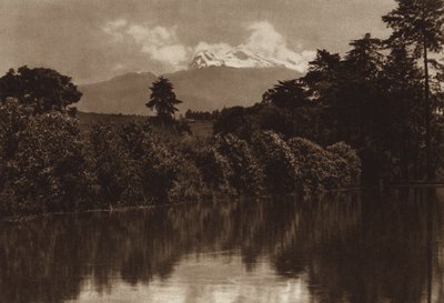Mexico: Iztaccihuatl, set fra Miraflores (s/h-foto) af Hugo Brehme