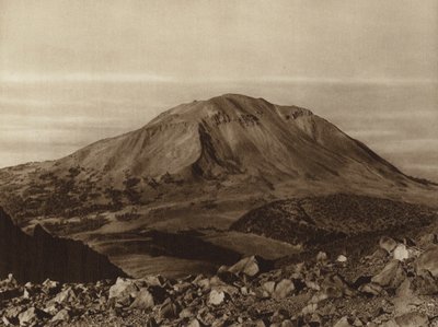 Mexico: "Sierra Negra" set fra Pico de Orizaba, staten Puebla (s/h-foto) af Hugo Brehme