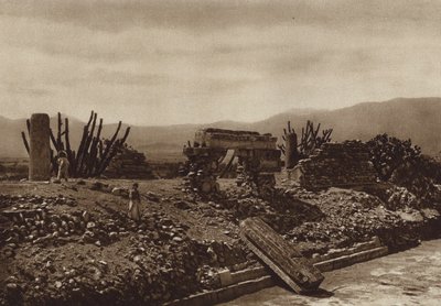 Mexico: Mitla-ruinerne, delstaten Oaxaca (s/h-foto) af Hugo Brehme