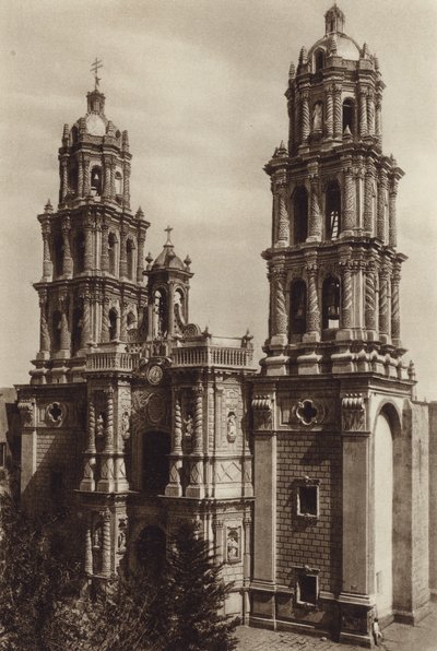 Mexico: San Luis de Potosi, La Catedral (s/h-foto) af Hugo Brehme