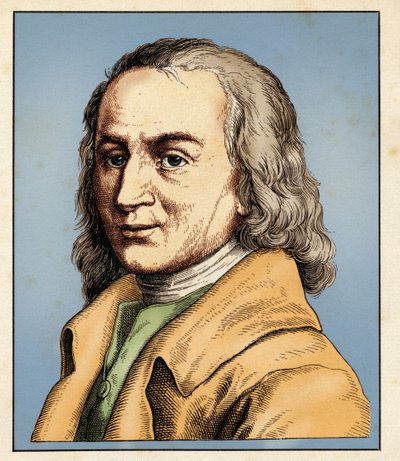 Matthias CLAUDIUS (15. august 1740-21. januar 1815) 1854 (gravering) af Hugo Bürkner