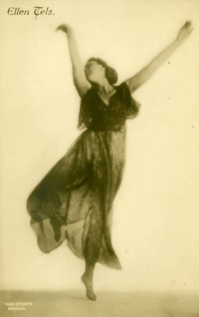 Ellen Tels / Fotopostkarte af Hugo Erfurth