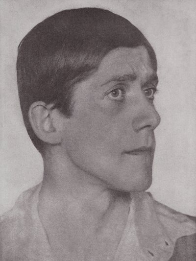 Oskar Kokoschka, østrigsk kunstner og forfatter (s/h-foto) af Hugo Erfurth