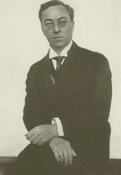 Portræt af Wassily Kandinsky (s/h foto) af Hugo Erfurth