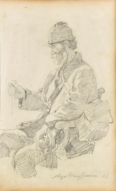 Hvilende vandrer af Hugo Kauffmann