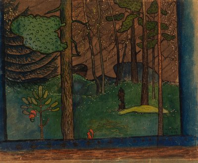 Efterår i skoven af Hugo Simberg