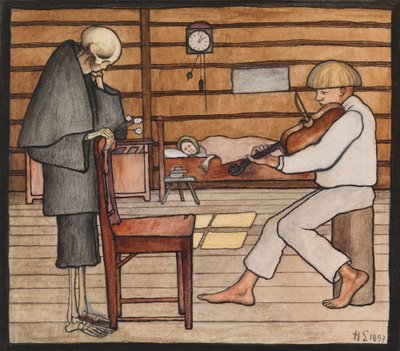 Døden lytter af Hugo Simberg