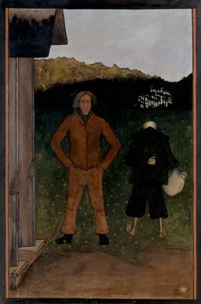 Døden og bonden, 1896. af Hugo Simberg
