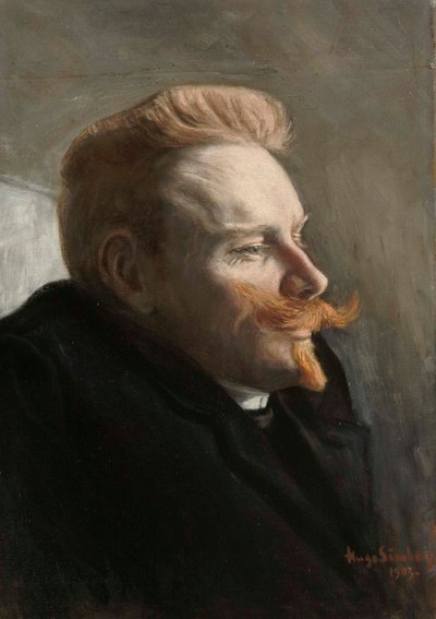 Manden med det røde overskæg af Hugo Simberg