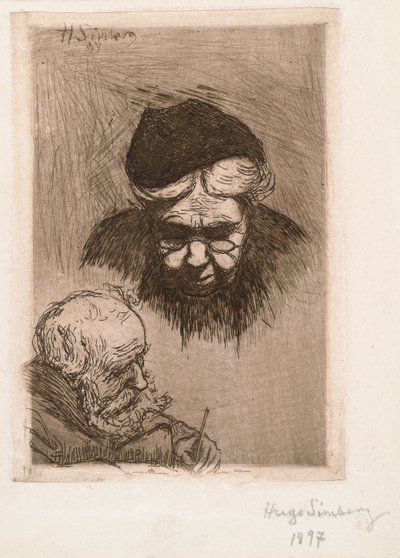 Kunstnerens tante og far af Hugo Simberg