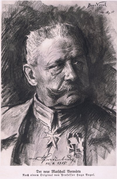 Hindenburg, fra Hindenburg udgivet af Daterlandijrcher Derlag & H Weller Berlin, 1928 af Hugo Vogel