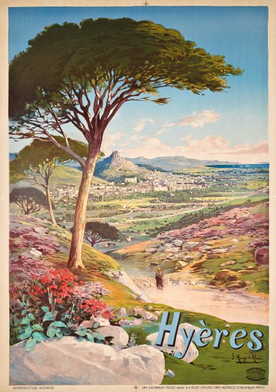 Plakat reklame Hyeres, Frankrig, 1900 af Hugo d Alesi