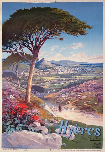 Plakat reklame Hyeres, Provence af Hugo d