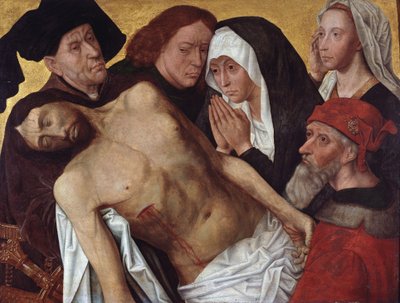 Kristi klagesang, ca. 1500-25 (olie på panel) af Hugo van der Goes