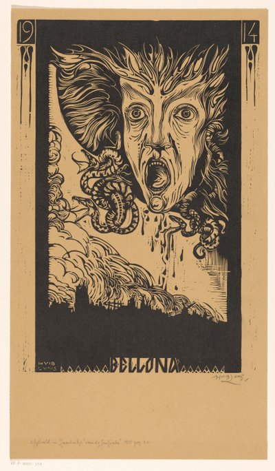 Bellona (titel på objekt) af Huib Luns (signed by artist)