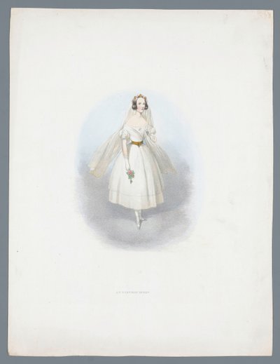 Kvinde i brudekjole af Huib van Hove Bz (attributed to)
