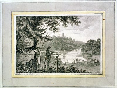 Telefonkort af Humphrey Repton, indgraveret af Thomas Medland (fl.1808-22) af Humphry Repton