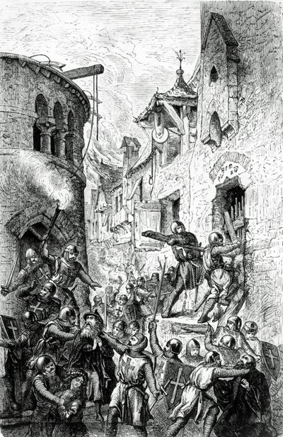 Antisemitisme og jødeforfølgelse af korsfarere, 1881 af Hungarian School
