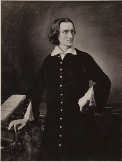 Portræt af Franz Liszt af Hungarian School