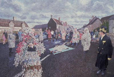 Boxing Day Mummers, Marshfield, 1998 (se også 107623) af Huw S. Parsons
