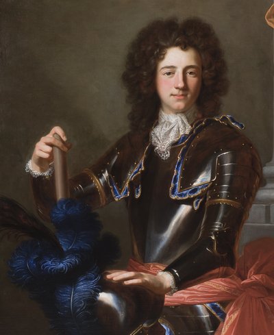 Detalje af portræt af Henry Bentinck, senere 1. hertug af Portland, 1699 af Hyacinthe Francois Rigaud