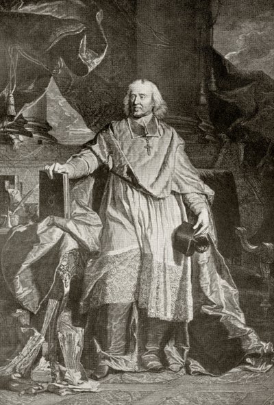 Jacques Benigne Bossuet, graveret af Pierre Imbert Drevet, fra 