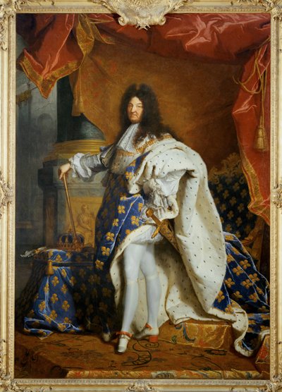 Louis XIV, konge af Frankrig Portræt i kongelig dragt ... af Hyacinthe Francois Rigaud