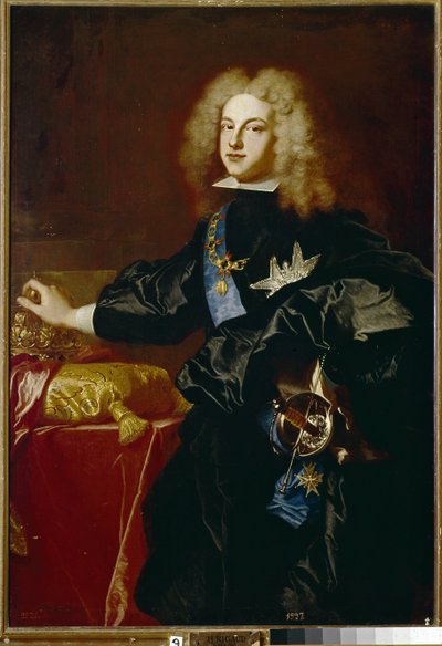 Philip V of Spain - Portrait of Philip Vdani af Hyacinthe Francois Rigaud