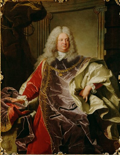 Philipp Ludwig Wenzel greve Sinzendorf ... (maleri på lærred) af Hyacinthe Francois Rigaud