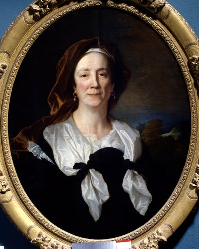 Portræt af Marie Serre, mor til kunstneren Maleri af Hyacinthe Rigaud (1659-1743) 1695 Søn. 0,79x0,61 m Taon, slottet Fontaine Henry. af Hyacinthe Francois Rigaud