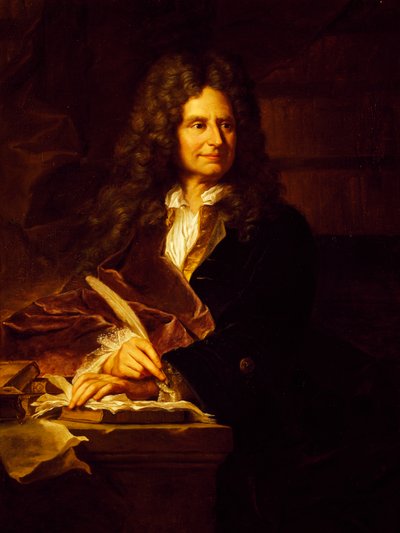Portræt af Nicolas Boileau-Despreaux (Paris af Hyacinthe Francois Rigaud