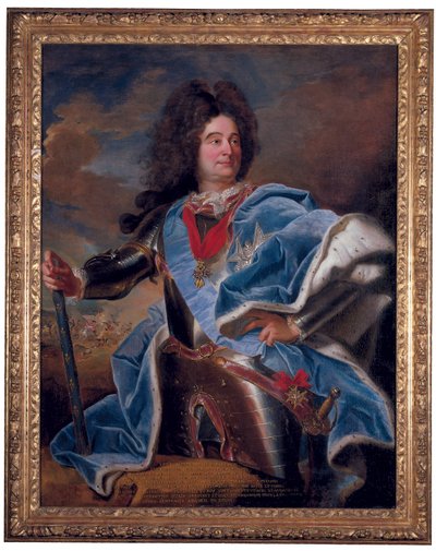Portræt af Duc de Villars af Hyacinthe Francois Rigaud