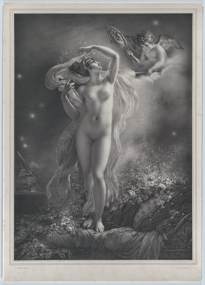 Danaë, 1824. af Hyacinthe Louis Victor Jean Baptiste Aubry
