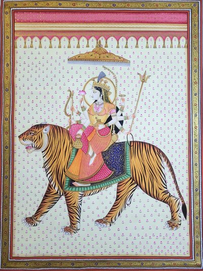 Gudinden Durga på sin tiger af IMAGINEERS STUDIO