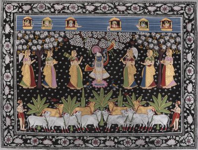 Krishnas gopis og køer af IMAGINEERS STUDIO