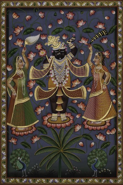 Lord Krishna sammen med sine tilhængere af IMAGINEERS STUDIO