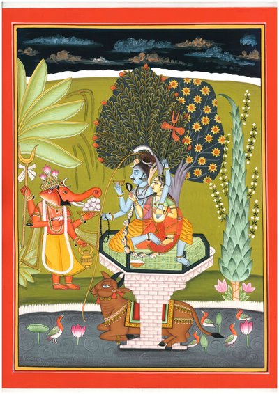 Lord Shiva, Parvati og Ganesha af IMAGINEERS STUDIO