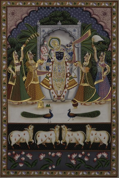 Shreenathji sammen med gopis af IMAGINEERS STUDIO