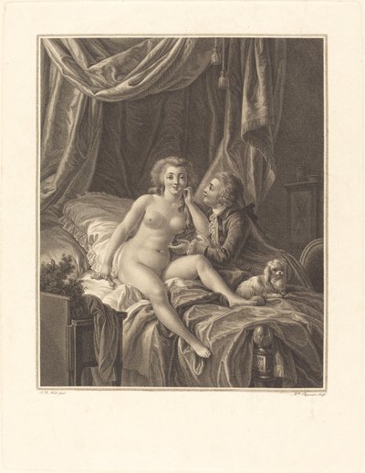 Det, der er godt at tage, er godt at beholde af I Alexandre Chaponnier after Jean Baptiste Hüet