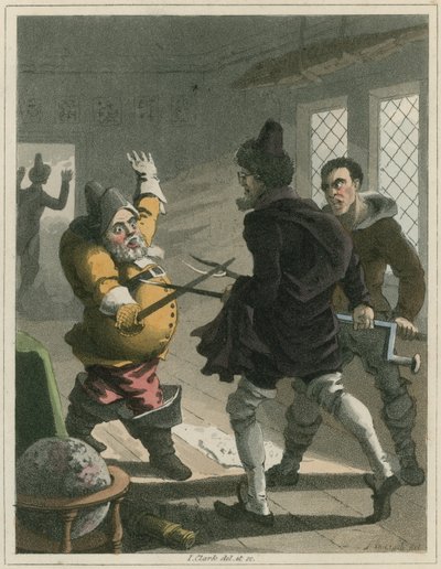 Illustration fra Hudibras af Samuel Butler af I Clark
