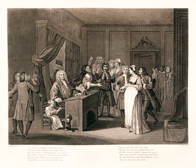 Kvinde, der sværger et barn, 1700-tallet af I Cook