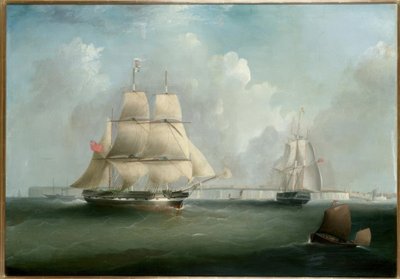 Bark Indemnity’ vor North Foreland, Kent / Gemälde v. Tudgay af I. Tudgay