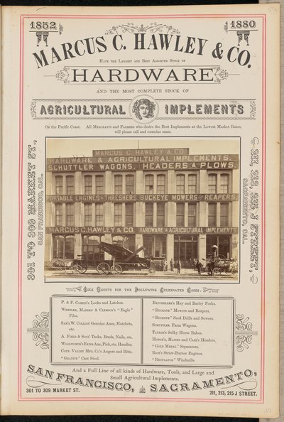 [Marcus C. Hawley and Company, San Francisco]. af I. W. Taber