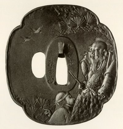 Det gamle par Takasago, c1800-1820, 1910. af Ichijosai Hirotoshi