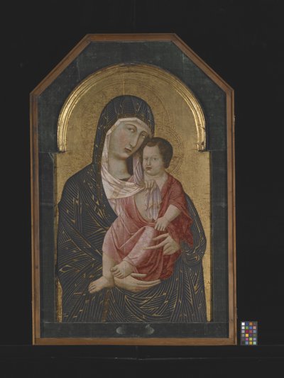 Madonna And Child (tempera og guld på træ) af Icilio Federico (attr. to) Joni