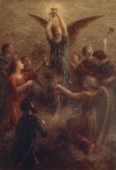 Frankrig, Paris, den hellige gral af Ignace Henri Jean Fantin Latour