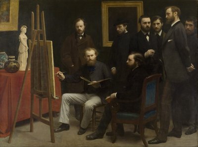 Et studie på Les Batignolles, 1870 af Ignace Henri Jean Fantin Latour