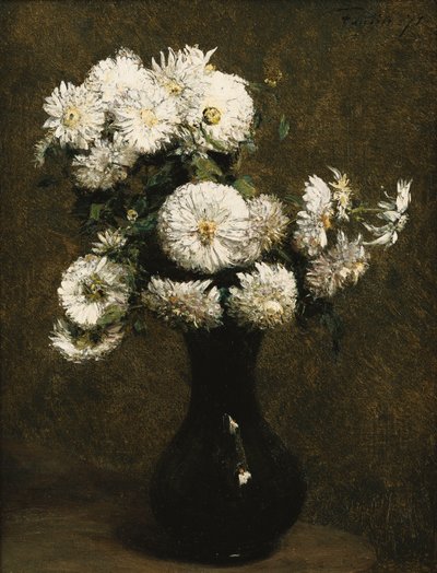 Krysantemum; Krysantem, 1871 af Ignace Henri Jean Fantin Latour